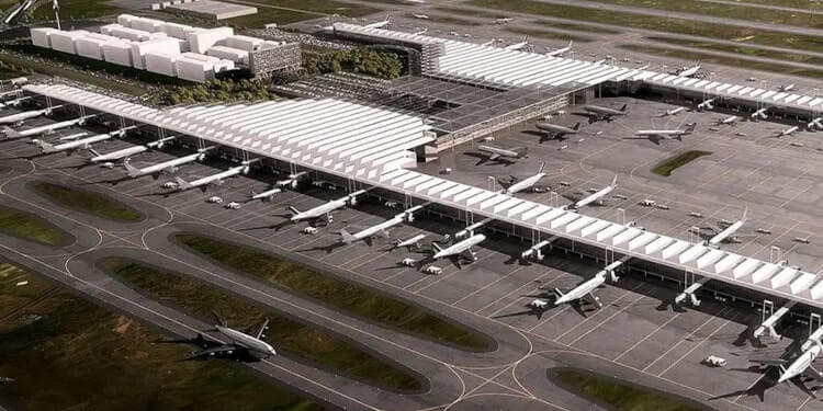 Vista Aérea do Aeroporto Internacional Felipe Ángeles