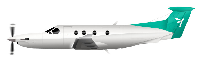 Pilatus PC-12 side view