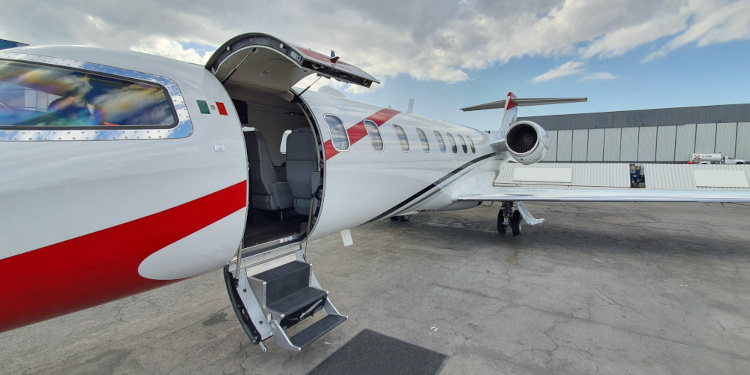 Alquiler de jet privado Learjet 75 en México