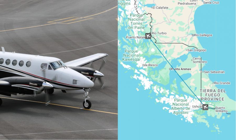 King Air B200 Ushuaia to Puerto Natales private transfer