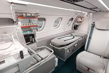 Servicios confiables de ambulancia aérea puerta a puerta.